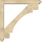 Ekena Millwork Merced Arts and Crafts Rough Sawn Bracket w/ Offset Brace, Douglas Fir, 6"W x 46"D x 46"H BKT0604X46X46MRC03RDF - alternate 2